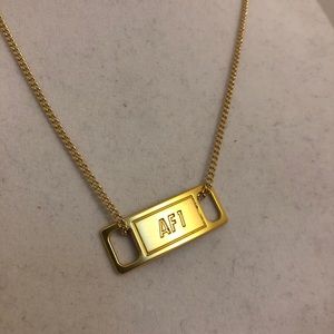 Airforce 1 dog tag necklace shoelace dubrae AF1